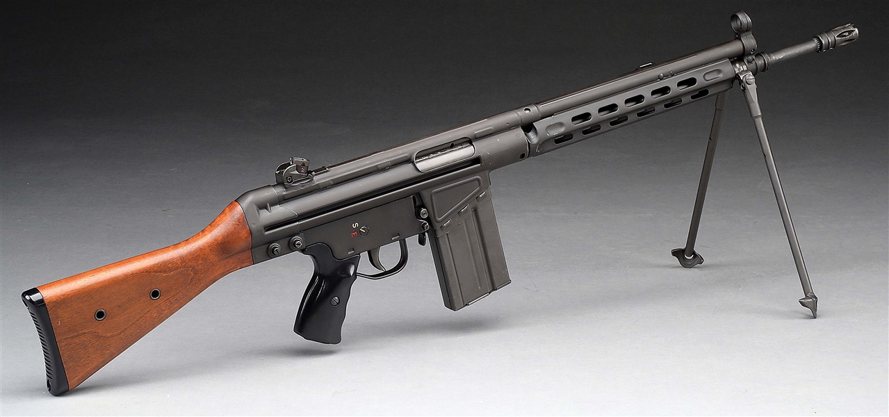 (C) OUTSTANDING CONDITION INCREDIBLY RARE AND HISTORIC MARCH 1962 HECKLER AND KOCH G3 MK SEMI-AUTO RIFLE.