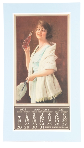 1923 COCA-COLA ADVERTISING CALENDAR. 