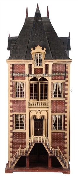 LARGE WOODEN DOLL HOUSE. 
