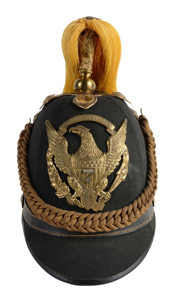 U.S. ARMY MODEL 1872 7TH CAVALRY OFFICERS DRESS HELMET.
