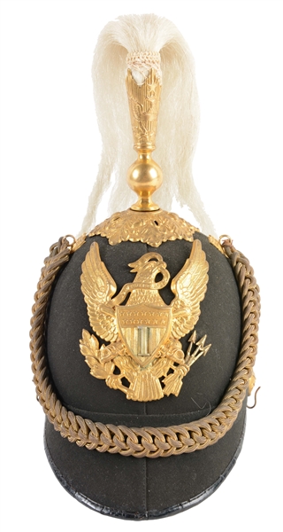 U.S. ARMY MODEL 1881 1ST CAVALRY OFFICERS DRESS HELMET.