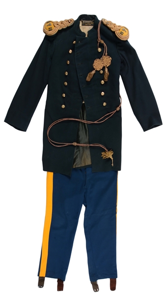 LOT OF 2: U.S. ARMY INDIAN WARS 7TH CAVALRY OFFICERS UNIFORM.
