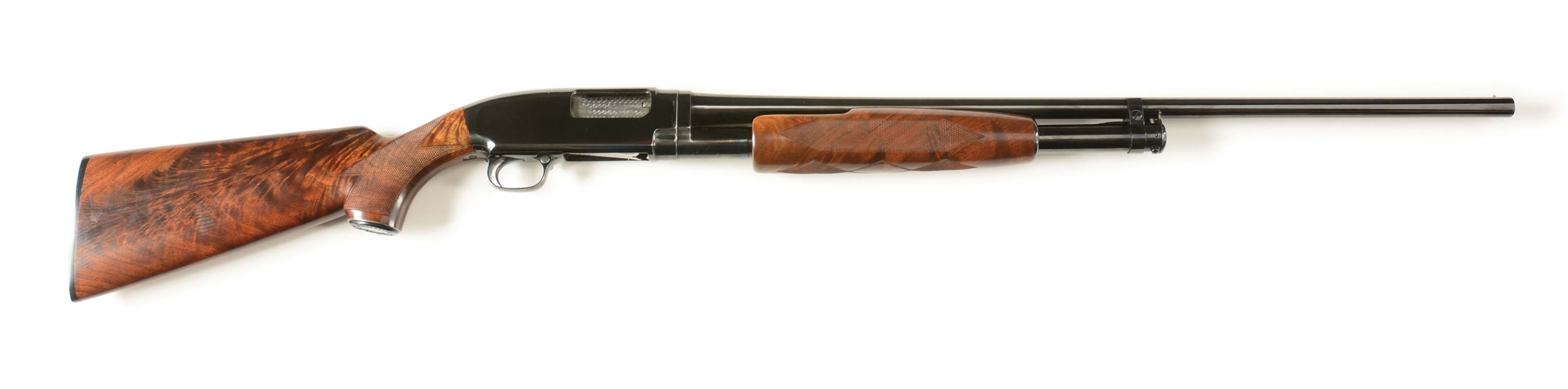 (C) HANDSOME WINCHESTER MODEL 12 PUMP 20 GAUGE PIGEON UPGRADE SHOTGUN (1937).
