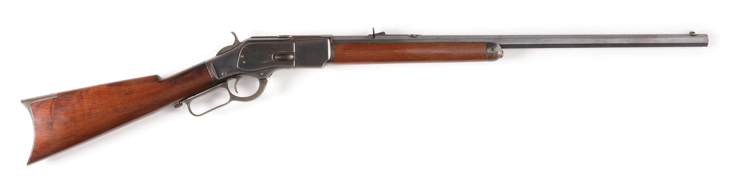 (A) HIGH CONDITION WINCHESTER 3RD MODEL 1873 BUTTON MAGAZINE LEVER ACTION RIFLE (1887).