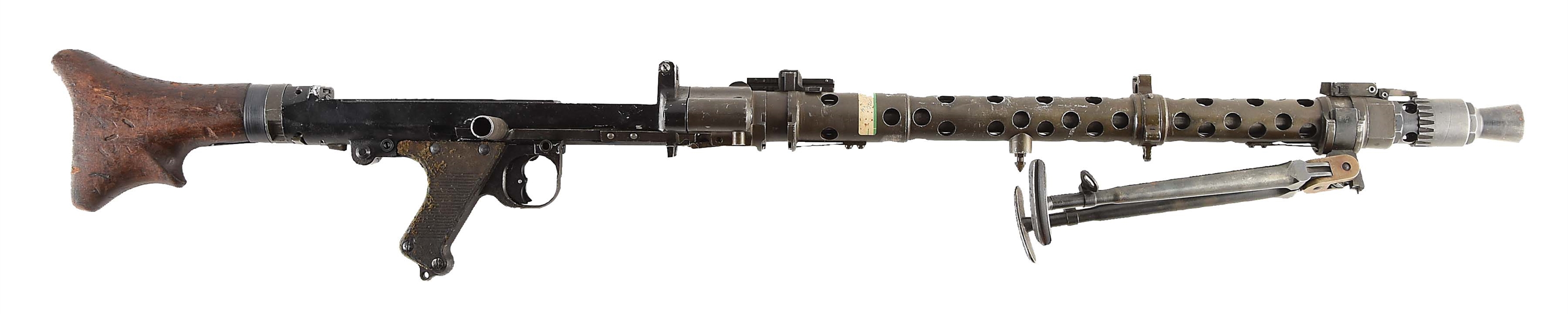 MG34 MACHINE GUN PARTS KIT ON DUMMY RECEIVER FOR DISPLAY