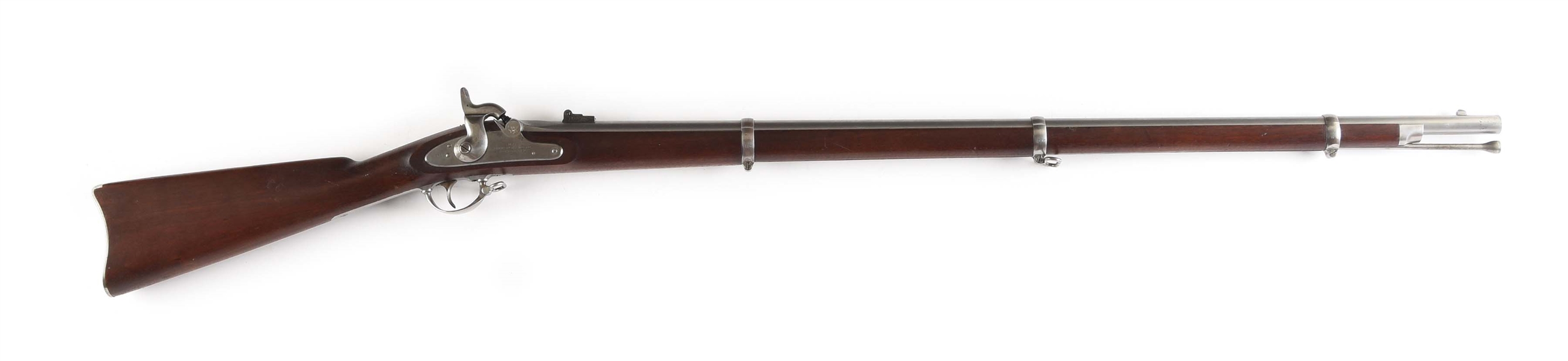 (A) UNISSUED COLT PERCUSSION RIFLE DATED 1863.