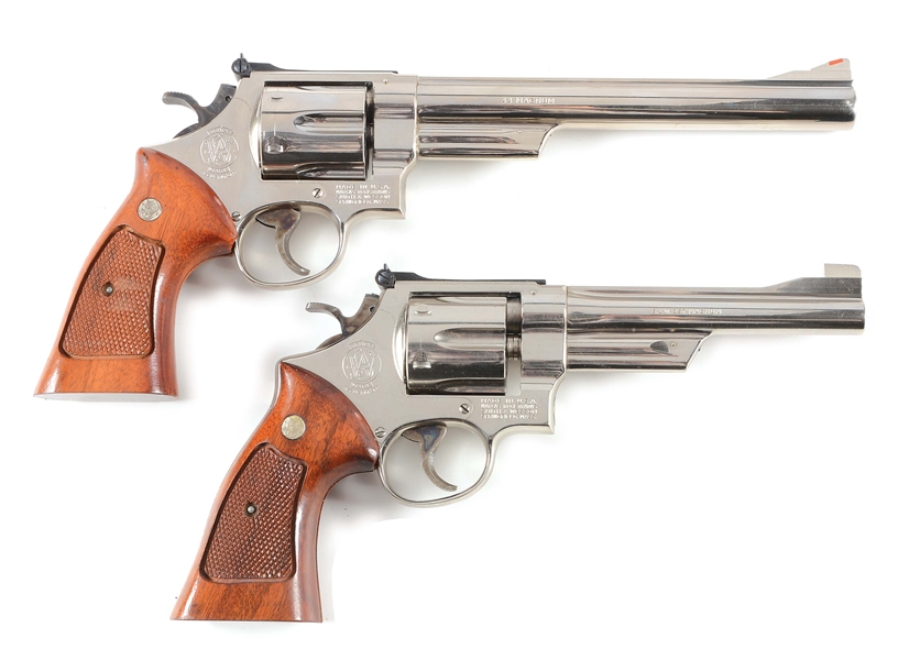 (M) LOT OF 2: SMITH & WESSON MAGNUM REVOLVERS.