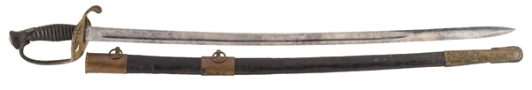 IDENTIFIED CONFEDERATE CIVIL WAR OFFICERS SWORD BY JAMES CONNING OF MOBILE, ALABAMA.