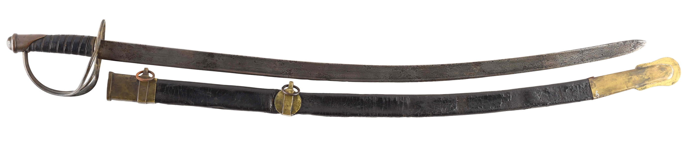 UNMARKED CONFEDERATE CIVIL WAR CAVALRY SABER ATTRIBUTED TO BOYLE & GAMBLE.
