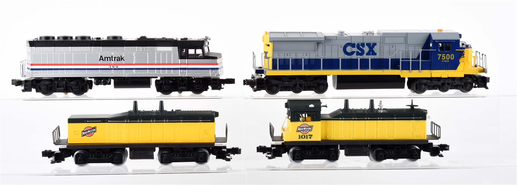 LOT OF 4: LIONEL & M.T.H LOCOMOTIVES IN BOXES. 