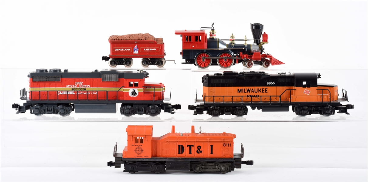 LOT OF 4: LIONEL LOCOMOTIVES IN BOXES. 