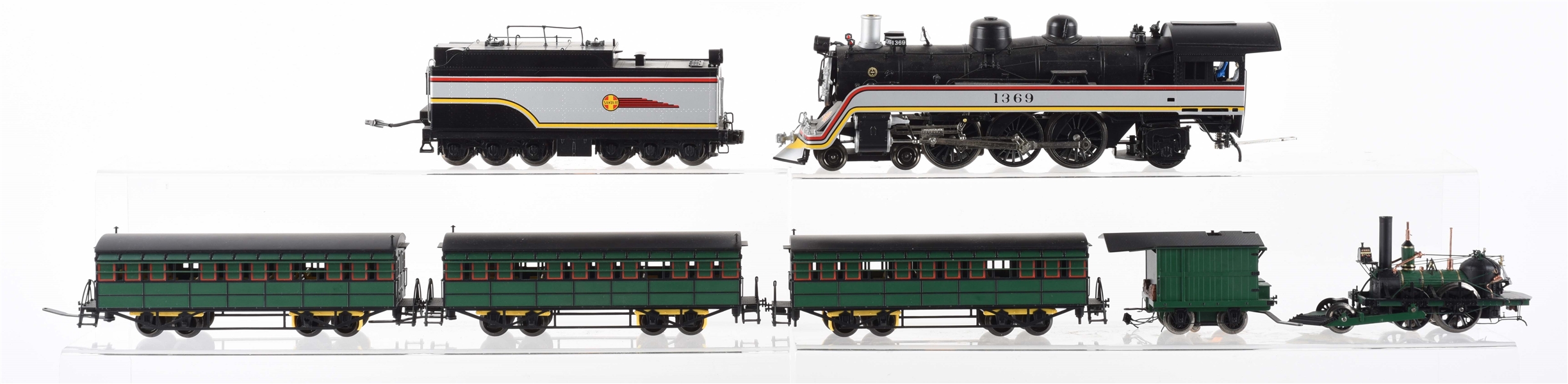 Lot Detail - LOT OF 7: LIONEL & JOHN BULL TRAINS.