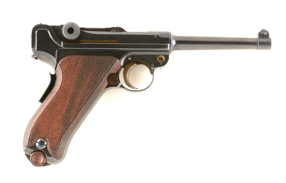 (C) WAFFENFABRIK BERN 1906 LUGER SEMI-AUTOMATIC PISTOL WITH HOLSTER AND TOOLS.