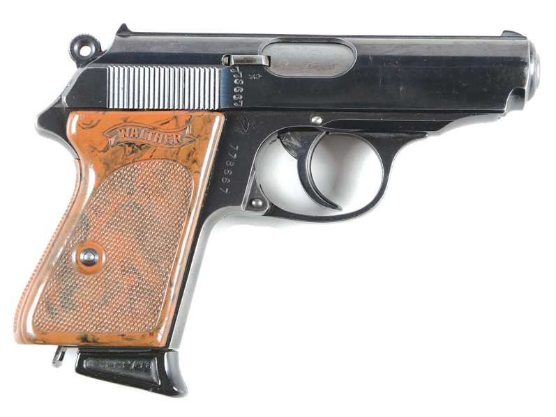 (C) REICHSBANK MARKED WALTHER PPK SEMI-AUTOMATIC PISTOL.