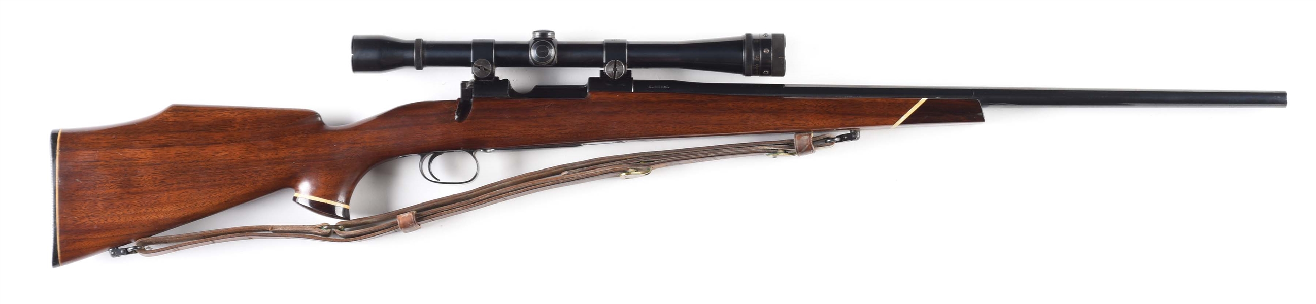 (C) SPORTERIZED MEXICAN MODEL 10 MAUSER RIFLE WITH SCOPE. 
