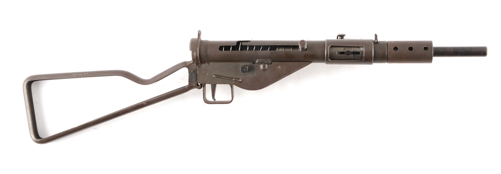 (N) YORK REGISTERED WORLD WAR II BRITISH STEN MK II MACHINE GUN WITH STEN MK V PARTS KIT (FULLY TRANSFERABLE).