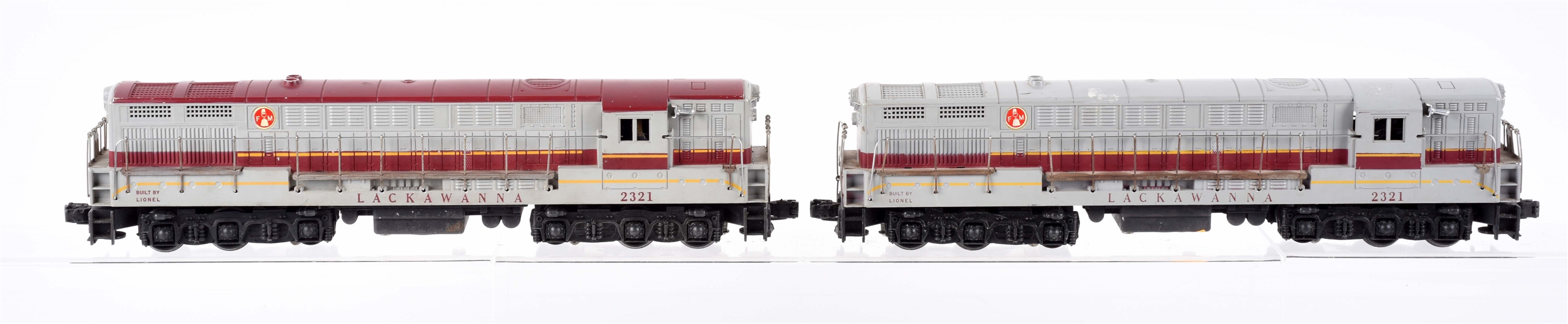 LOT OF 2: LIONEL 2321 LACKAWANNA FM TRAIN MASTERS WITH BOXES. 
