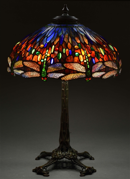 CONTEMPORARY DROP HEAD DRAGONFLY TABLE LAMP.