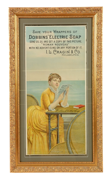 DOBBINS ELECTRIC SOAP ADVERTISING POSTER.