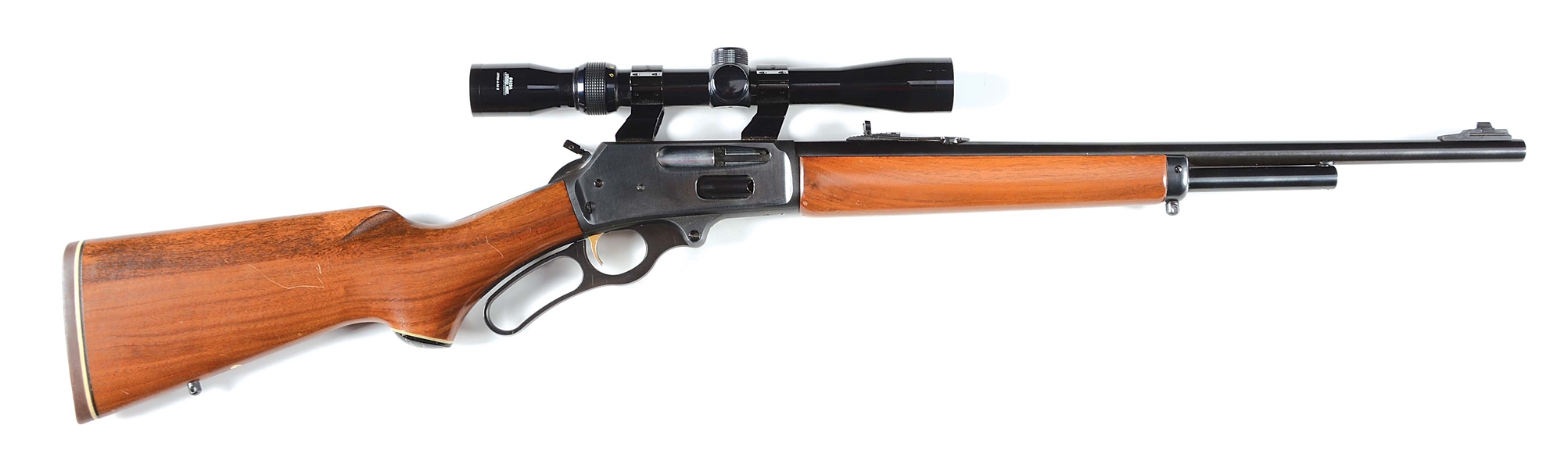(M) MARLIN MODEL 375 LEVER ACTION RIFLE WITH TASCO SCOPE.