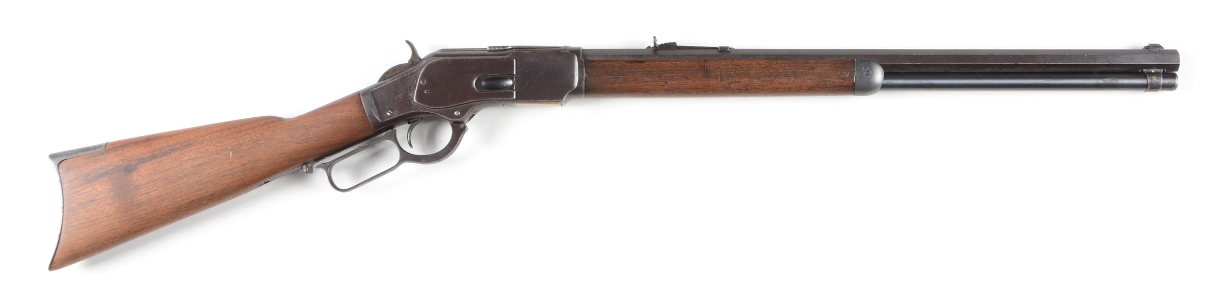 (A) WINCHESTER MODEL 1873 LEVER ACTION RIFLE (1890). 