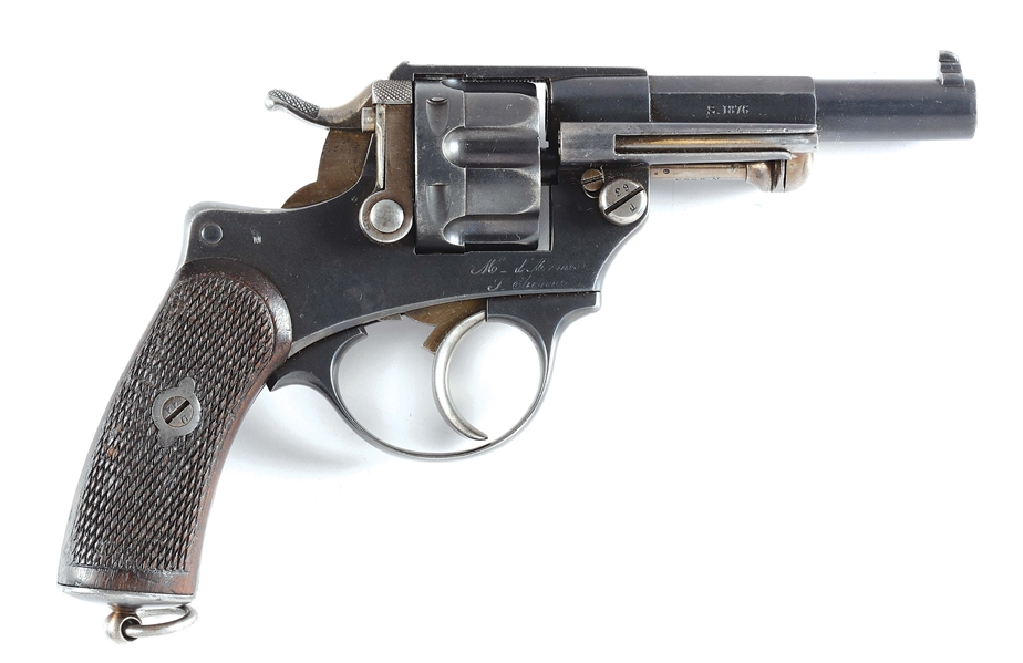 (A) FRENCH MODEL 1874 DOUBLE ACTION REVOLVER.