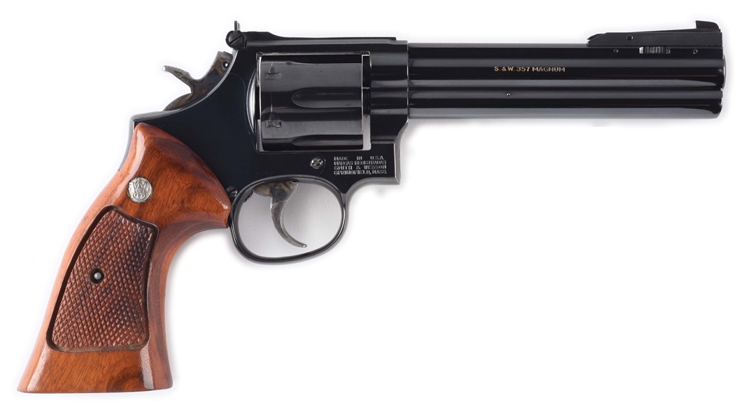 (M) SMITH & WESSON 586 DOUBLE ACTION REVOLVER.