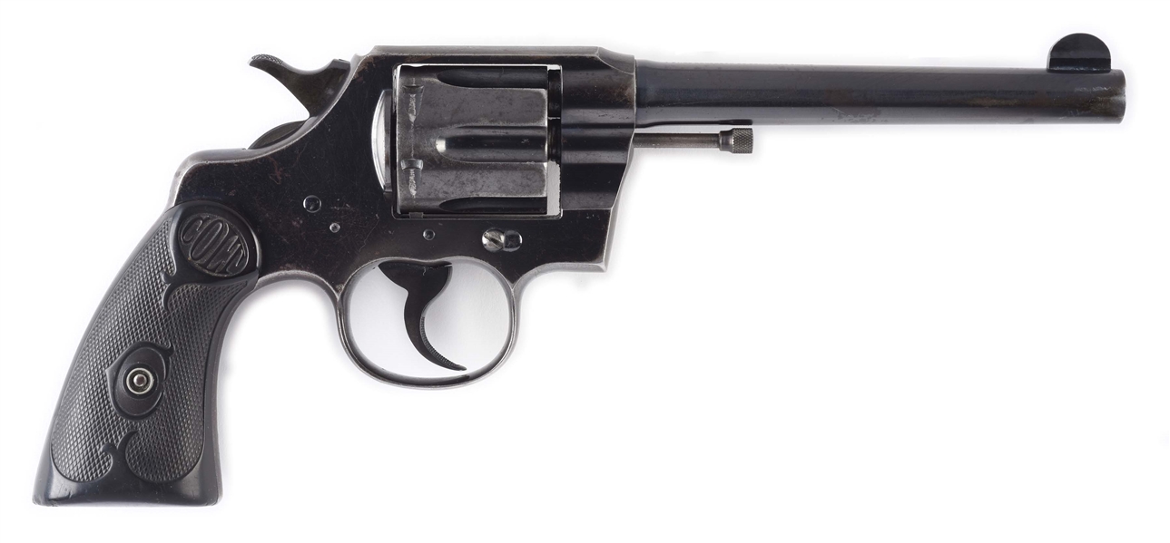 (C) COLT OFFICIAL POLICE DOUBLE ACTION REVOLVER (1922).