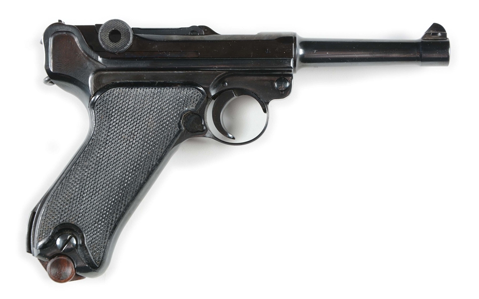 (C) REFINISHED MAUSER "BYF" P08 LUGER SEMI-AUTOMATIC PISTOL.