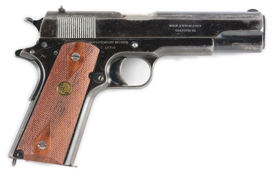 (C) COLT 1911 SEMI-AUTOMATIC PISTOL WITH HOLSTER.