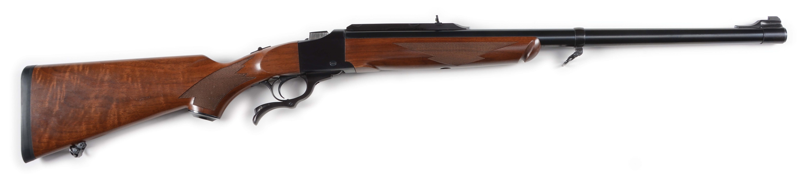 (M) RUGER NO. 1 .458 WINCHESTER MAGNUM FALLING BLOCK RIFLE.
