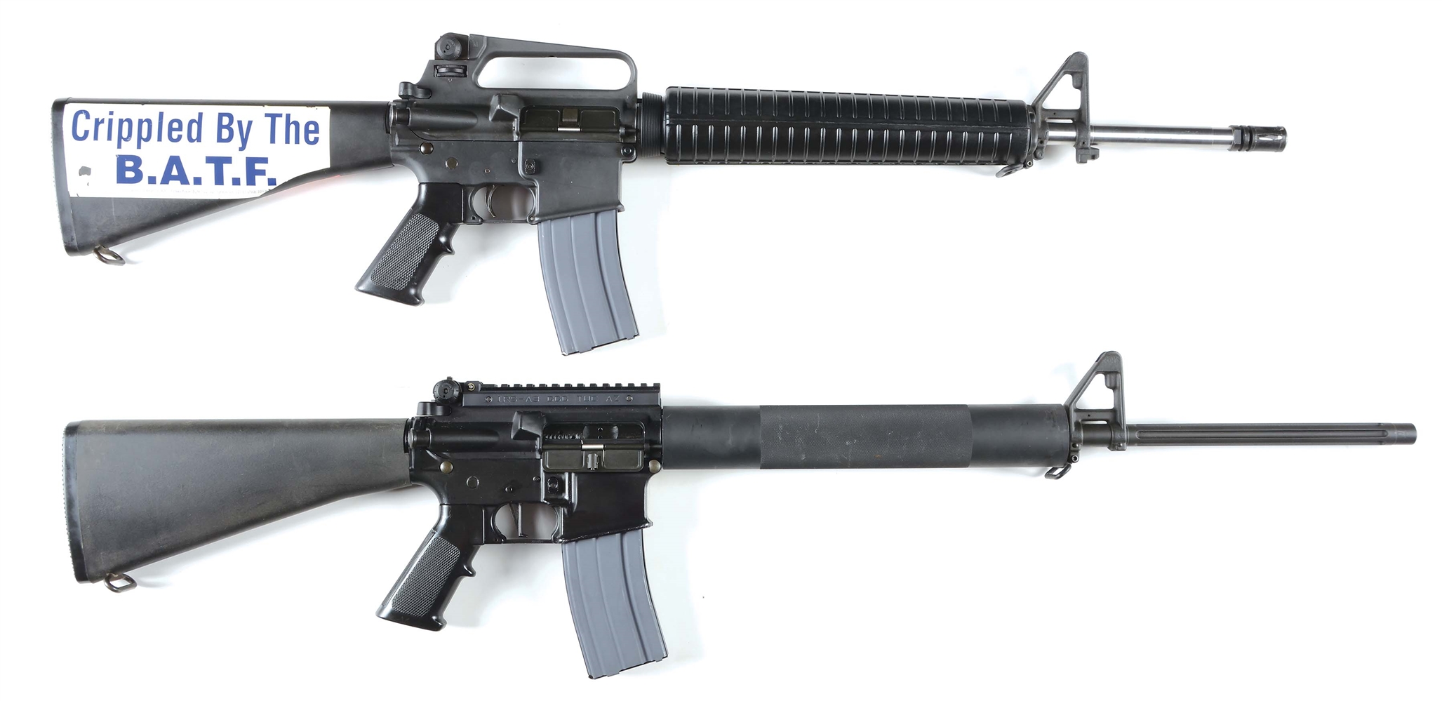 (M) LOT OF 2: COLT AR-15 SEMI-AUTOMATIC RIFLE AND SGW AR-15 SEMI-AUTOMATIC RIFLE.