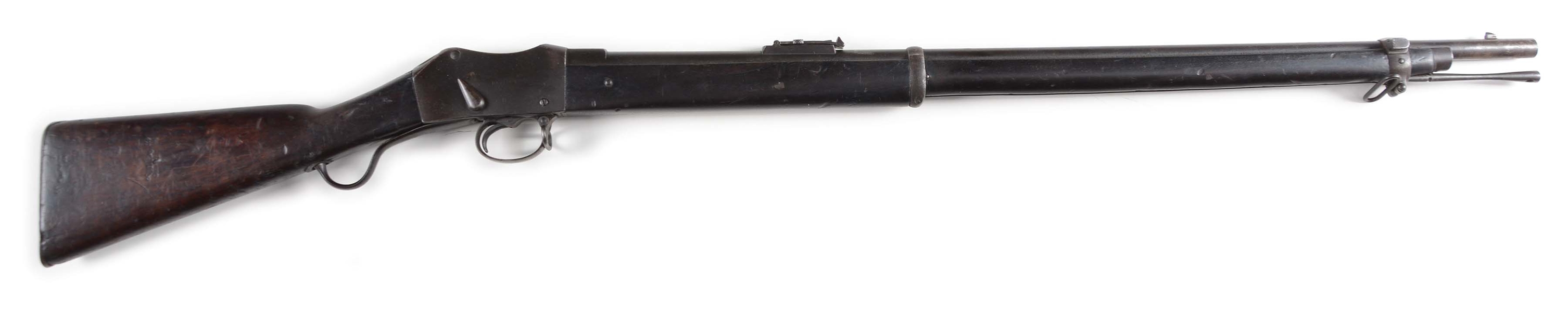 (A) ENFIELD MARTINI MK II SINGLE-SHOT RIFLE (1878).