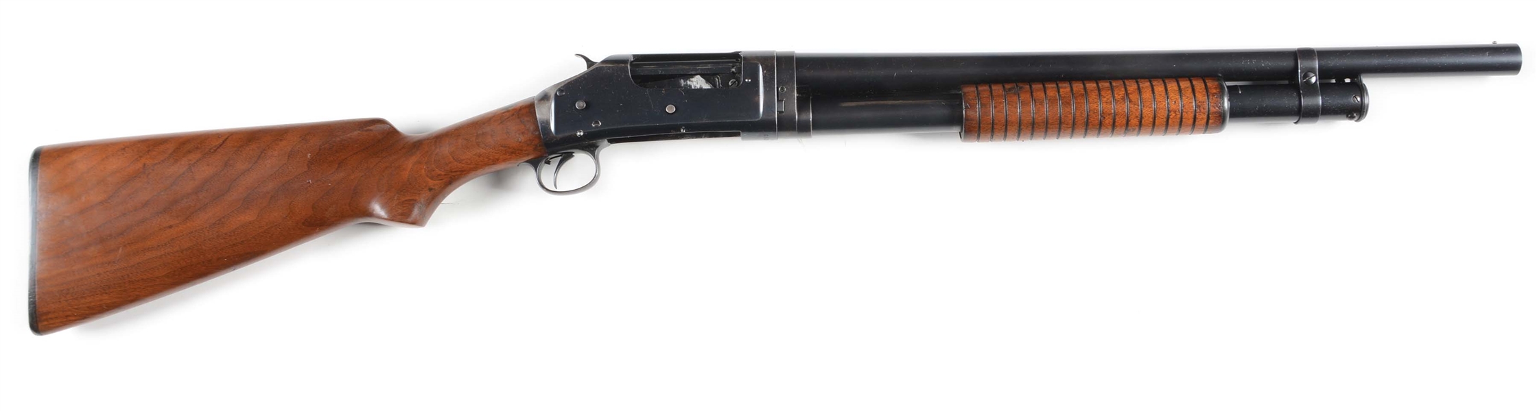 (C) US WINCHESTER MODEL 1897 PUMP ACTION RIOT GUN (1919).
