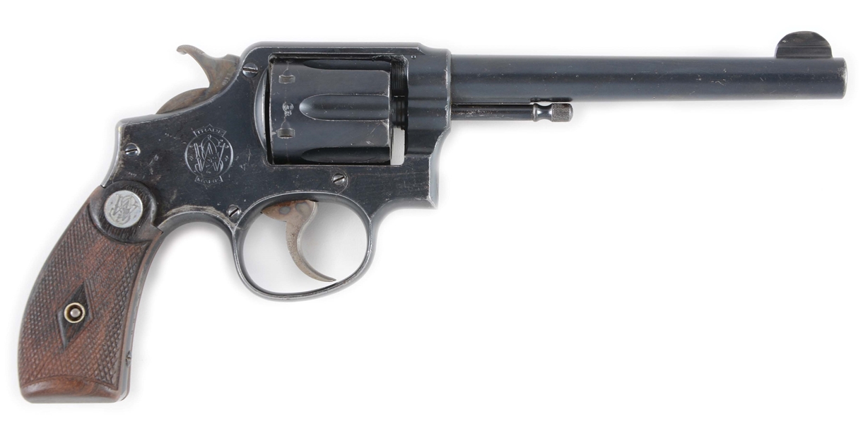 (C) BRITISH PROOFED SMITH & WESSON NAVY MARKED .38 DOUBLE-ACTION REVOLVER.