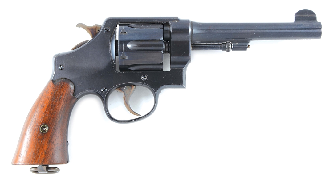 (C) HIGH CONDITION SMITH & WESSON MODEL 1917 U.S. ARMY DOUBLE-ACTION REVOLVER.