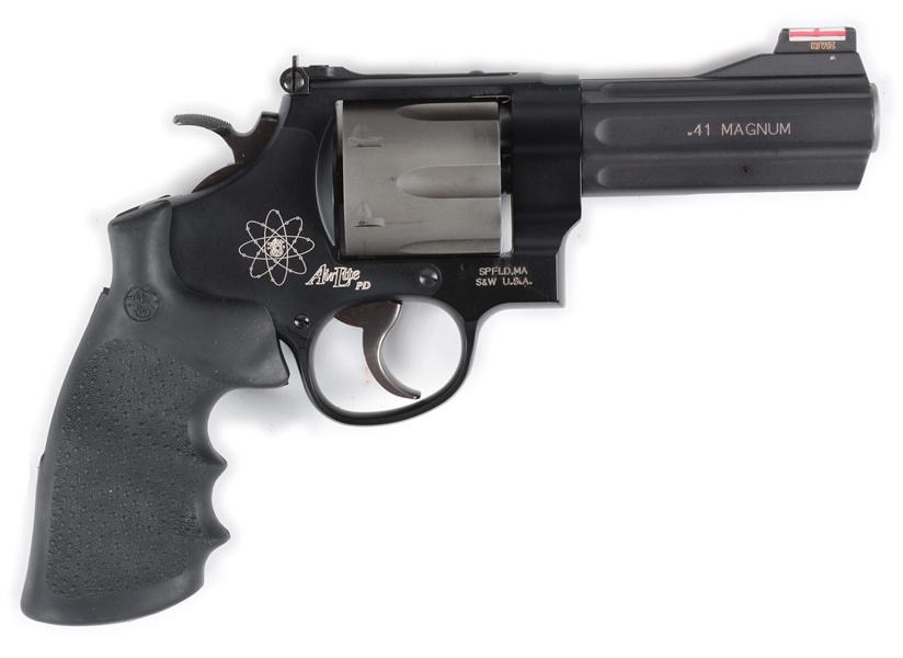 (M) CASED SMITH & WESSON AIRWEIGHT PD DOUBLE ACTION REVOLVER.