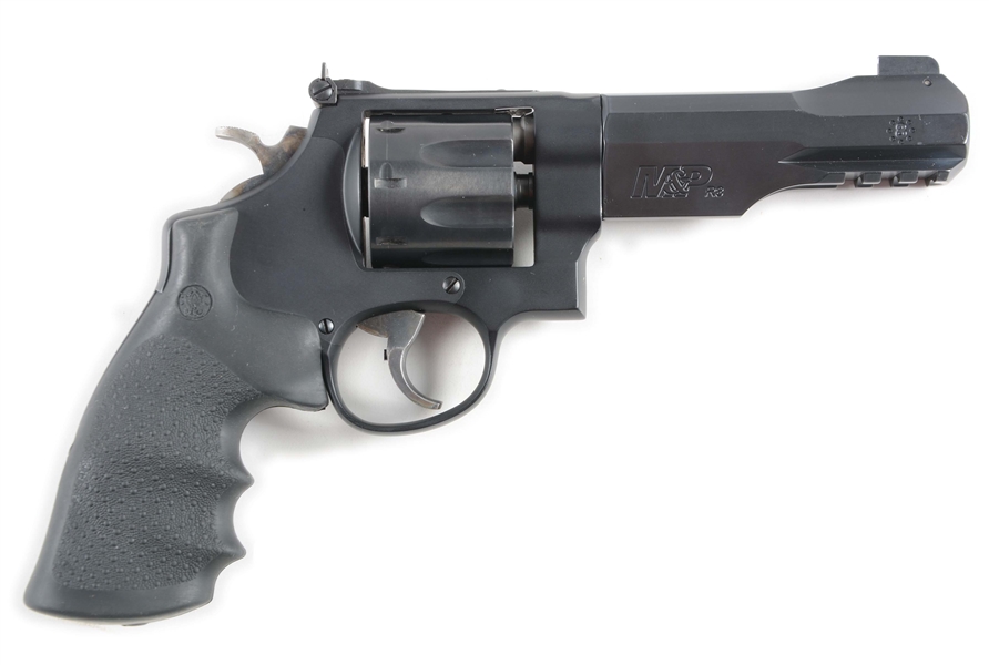 (M) CASED SMITH & WESSON PERFORMANCE CENTER R8 DOUBLE ACTION REVOLVER.