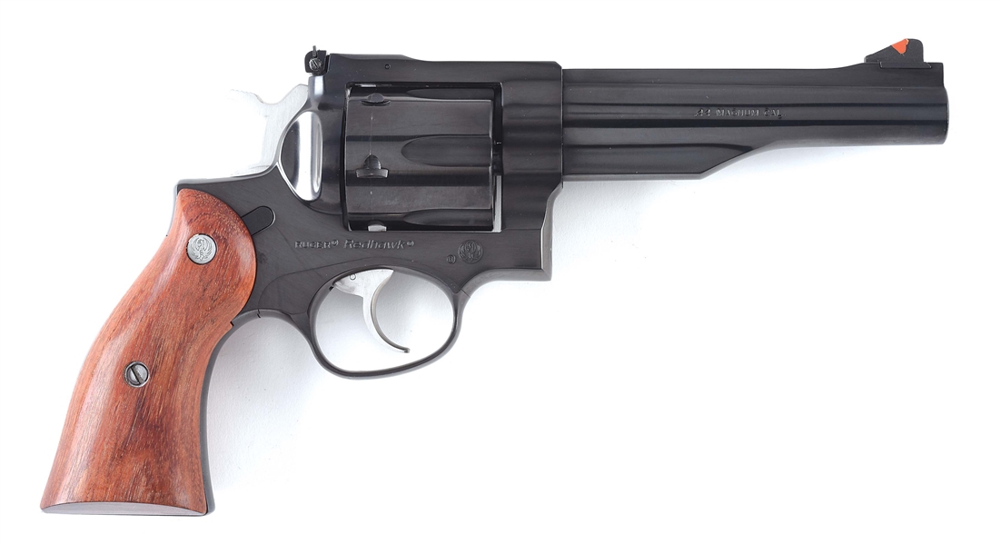 (M) BLUED RUGER REDHAWK DOUBLE-ACTION REVOLVER.