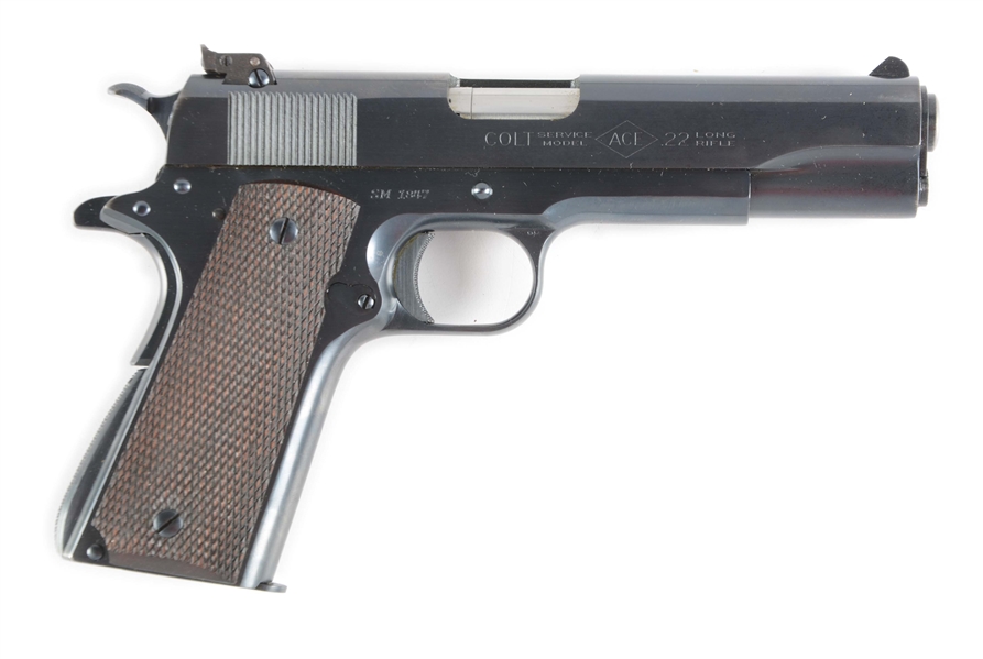 (C) COLT SERVICE MODEL ACE SEMI-AUTOMATIC PISTOL WITH BOX AND ORIGINAL PACKAGING.