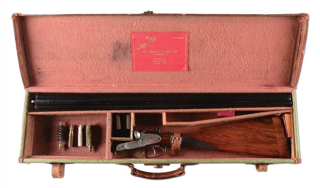 (C) COGSWELL & HARRISON "AVANT TOU" SIDEPLATED BOXLOCK EJECTOR DOUBLE SHOTGUN WITH CASE.