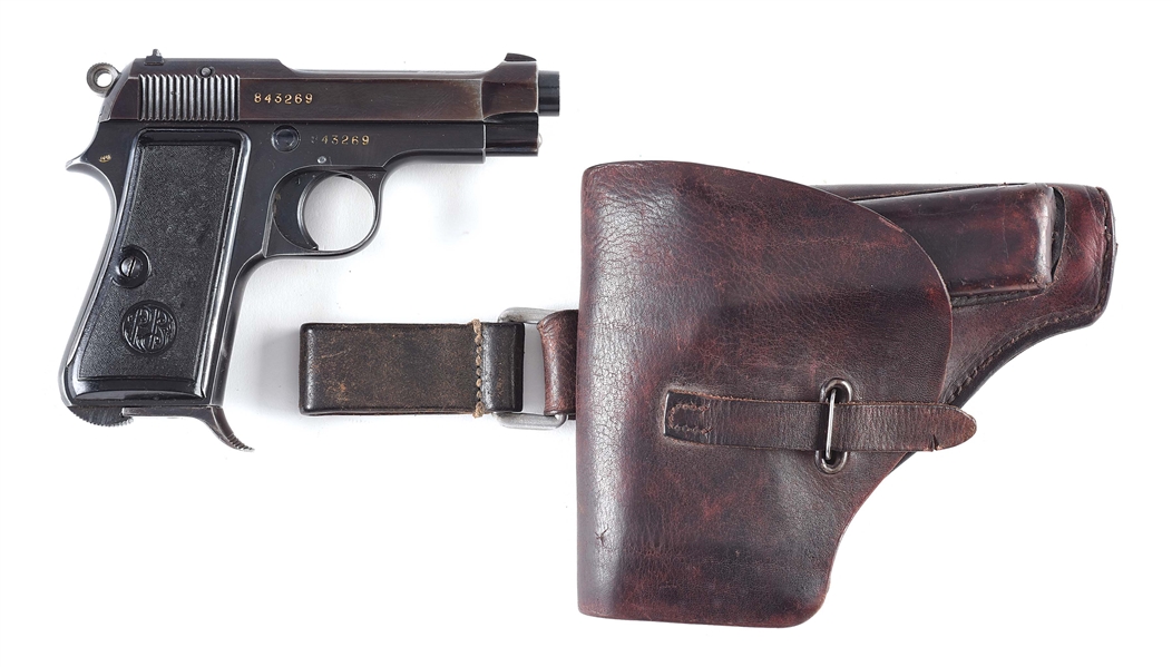 (C) BERETTA MODEL 1934 WITH HOLSTER AND ACCESSORIES.