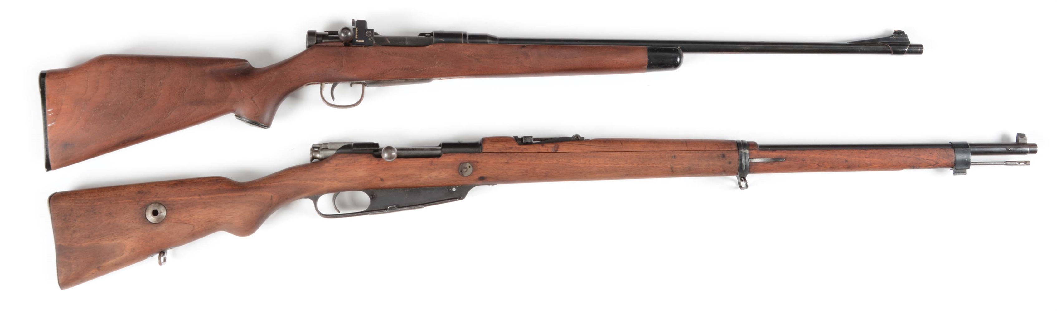 (C) LOT OF 2: MILITARY BOLT ACTION RIFLES.