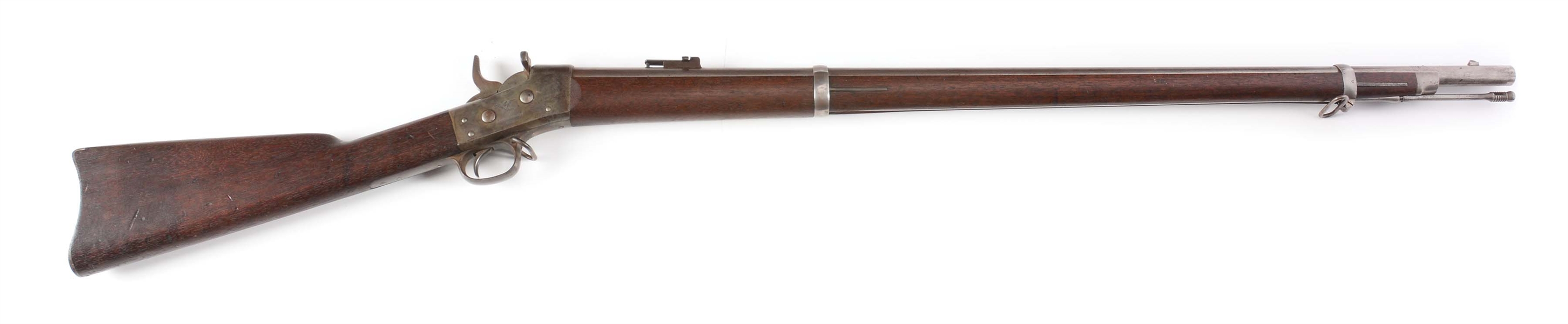 (A) US SPRINGFIELD MODEL 1871 ARMY ROLLING BLOCK RIFLE.