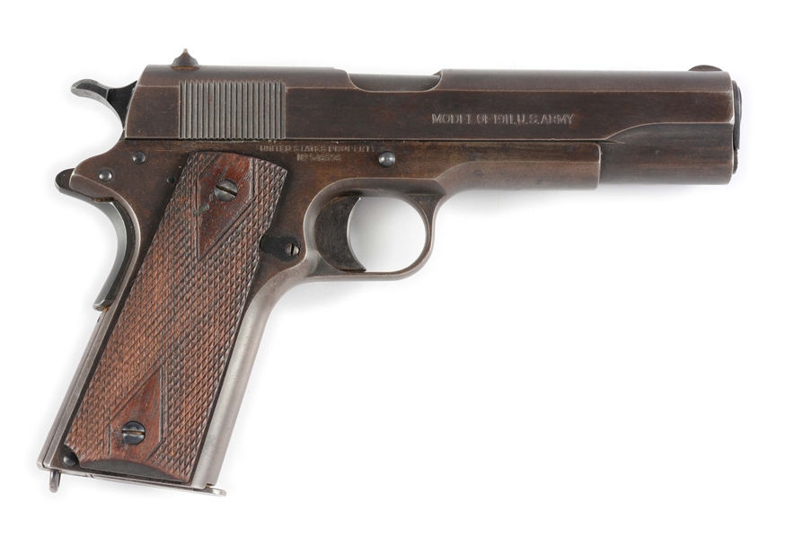 (C) COLT MODEL 1911 US ARMY SEMI-AUTOMATIC PISTOL (1918).