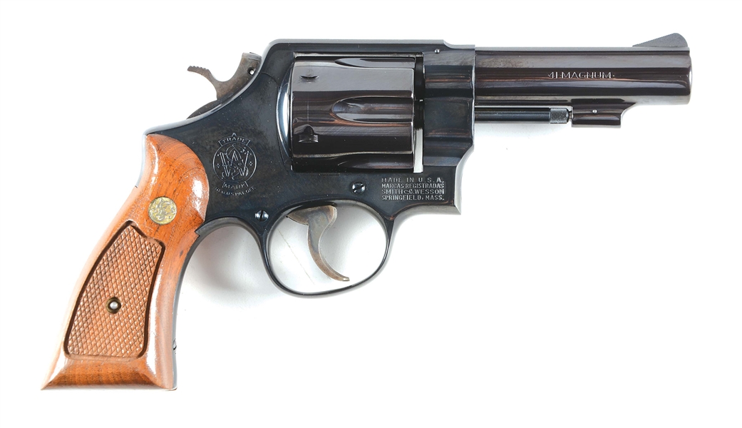 (C) SMITH & WESSON S.F.P.D. MODEL 58 DOUBLE ACTION REVOLVER (1968-1969)