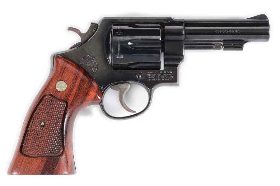 (C) SMITH & WESSON MODEL 58 DOUBLE-ACTION REVOLVER.