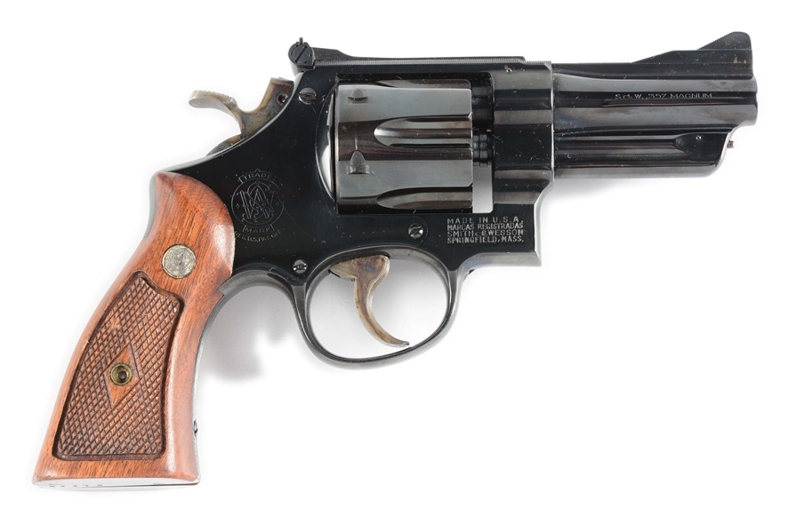 (C) SMITH AND WESSON PRE-27 DOUBLE-ACTION REVOLVER.