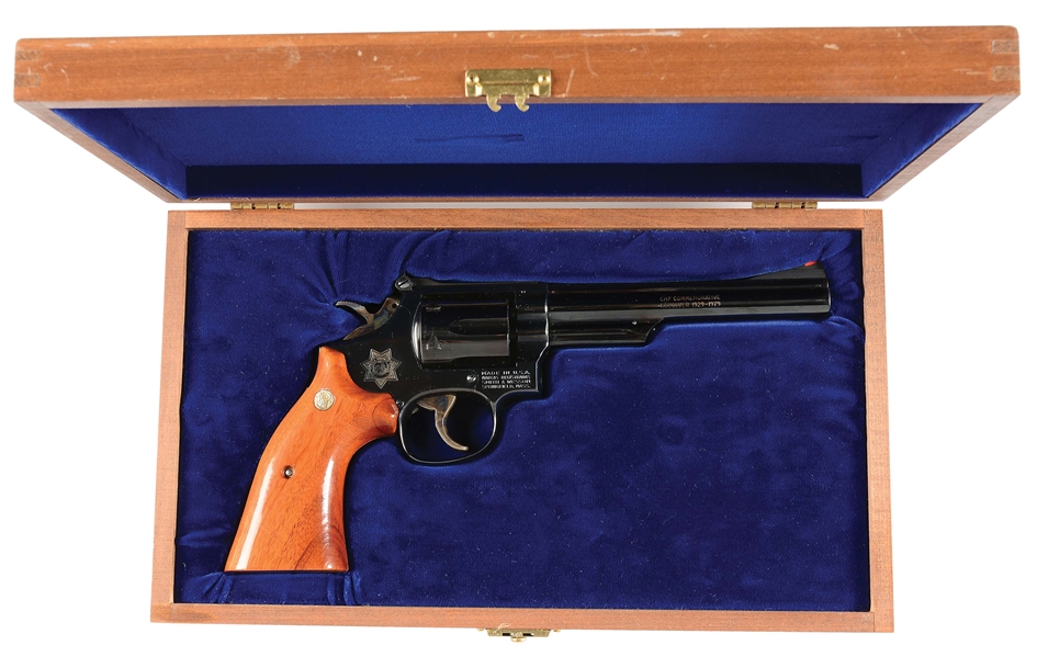 (M) SMITH & WESSON CALIFORNIA HIGHWAY PATROL MODEL 19-4 DOUBLE-ACTION REVOLVER.