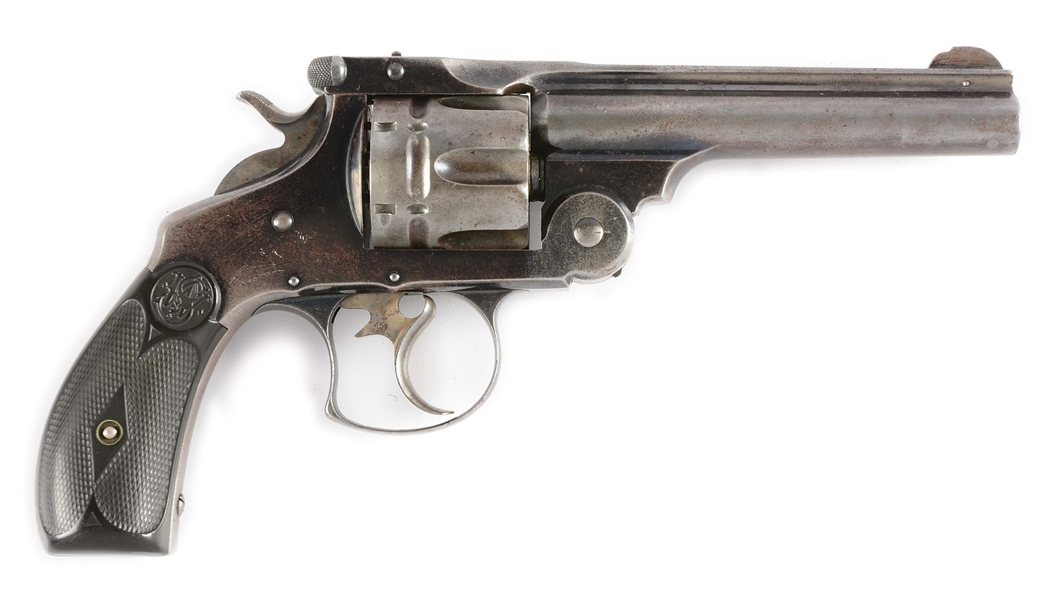 (A) SMITH & WESSON FRONTIER DOUBLE ACTION REVOLVER.